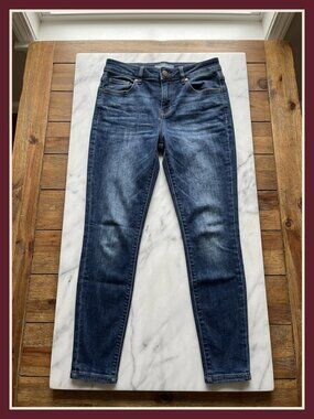 Women's High Rise Ankle Skinny Jeans Slimming Stretch Denim Fall